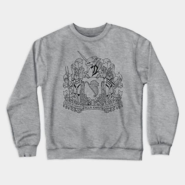 EVA CREST - LINES Crewneck Sweatshirt by Firebrander